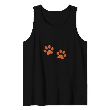 Discover Brown Paw Prints Tank Tops