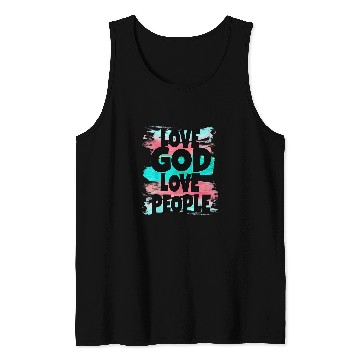 Discover Christian Love God Love People Religious Faith Based for Women Christ Tank Tops