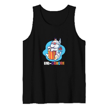 Discover Halloween Baby Unicorns Dragon Costume UniDragon Popcorn Tank Tops