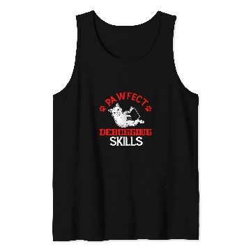 Discover Developer Programmer Coder Computer Cat Lover Pet Owner Tank Tops
