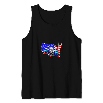 Discover Skydiving Gift American Flag Skydiving Skydiver Gift Tank Tops