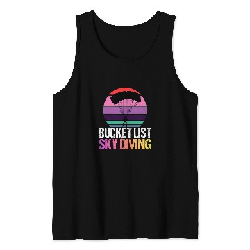 Discover Skydiving Gift Funny Skydiver Skydiving Bucket List Skydiving Vintage Tank Tops