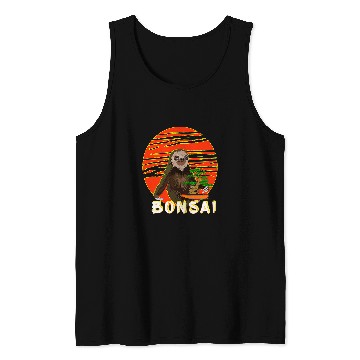 Discover Funny Sloth Tee Bonsai Tree Gift for Yoga Masters Tank Tops