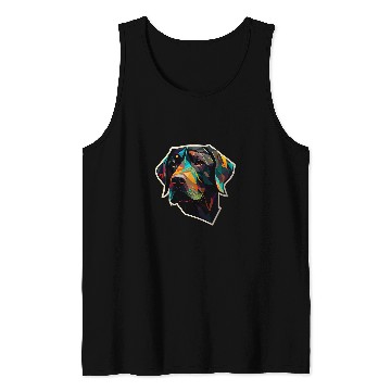 Discover Labrador Lab Dog Labrador Low Poly Labbi Dog 3 Tank Tops