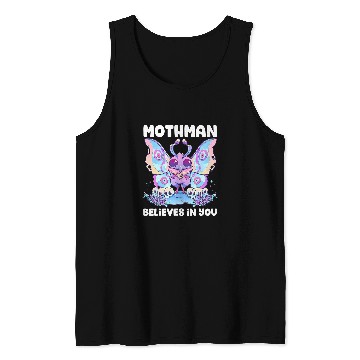 Discover Pastel Goth Mothman Believes You Me Gothic Cryptid Wicca Tank Tops