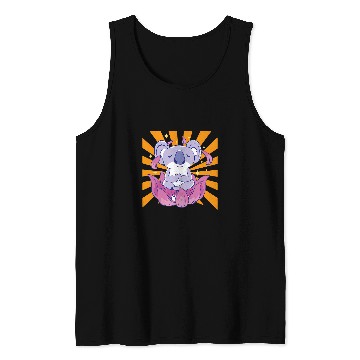 Discover Funny Bear Lotus Koala Meditating Cute Bears Tank Tops