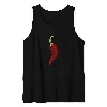 Discover Chili pepper illustration Tank Tops