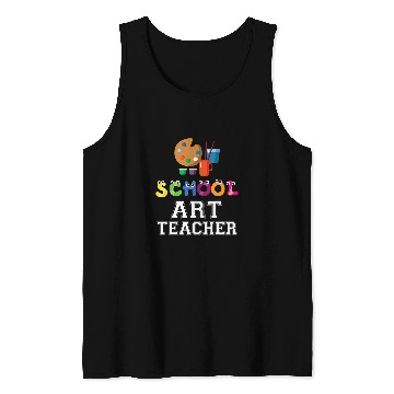 Discover Funny Elementary And Middle School Art Teacher Tank Tops