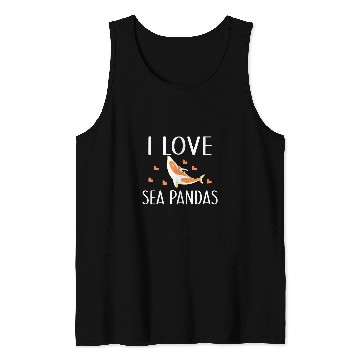 Discover Funny Bear I love Seas Pandas Orca Whale Cute Bears Tank Tops