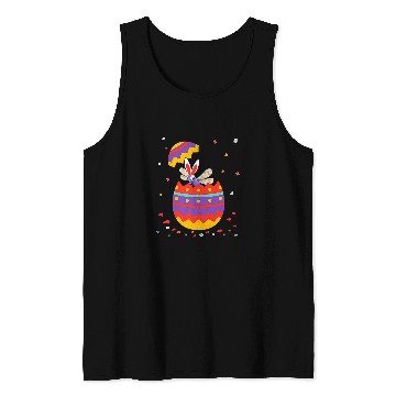 Discover Bunny Ears Eggs Costume Cute Easter Day Dragonfly Tank Tops