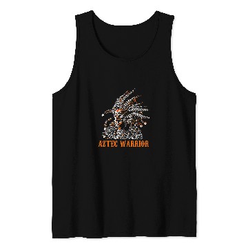 Discover Aztec Warrior King Mexican Native Art Mayans 6 Tank Tops