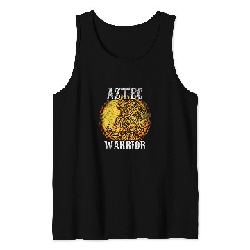 Discover Aztec Warrior King Mexican Native Art Mayans 20 Tank Tops