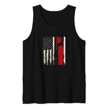 Discover Trucker Gifts Tractor Trailer 18 Wheeler Design On Back 33 Tank Tops