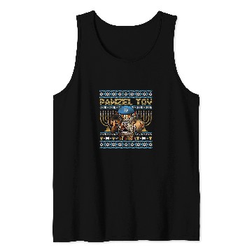Discover Dog Vizsla Pawzel Tov Jewish Wirehaired Vizsla Dog Funny Hanukkah Tank Tops