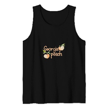 Discover Georgia Peach cute peaches art fun peachy Tank Tops