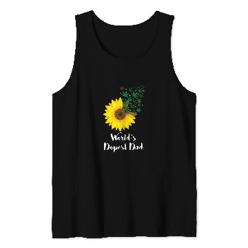 Discover Funny Worlds Dad Cool Sunflower Tank Tops