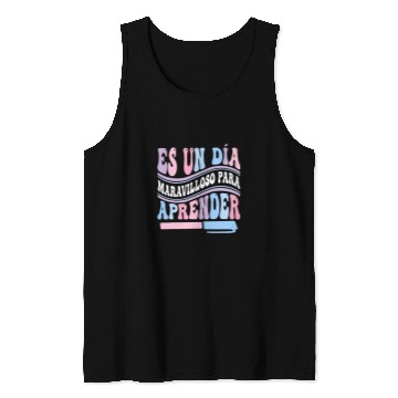 Discover Espanol Bilingue Spanish Teacher Maestra Tank Tops