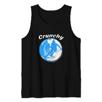 Discover Skiing Ski Crunchy Snowboarder Earth Loving Tank Tops