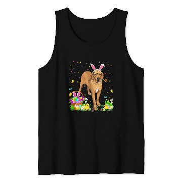 Discover Dog Great Dane Easter Egg Hunting Great Dane Easter Sunday Tank Tops