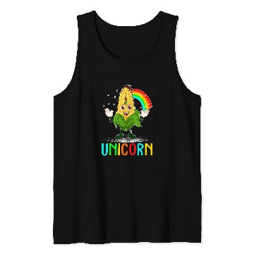 Discover Pun Corn Lover Cereal Kids Farming Tank Tops