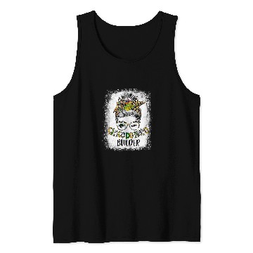 Discover Bleached Cinco De Mayo Builder Messy Bun Tank Tops