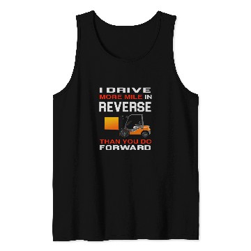 Discover Forklift Operator Tug Driver Warehouse Shelving Design Tank Tops