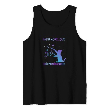 Discover Faith Hope Love suicides Prevention Awareness Tank Tops