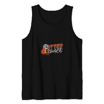 Discover Otters space Science Astrology Planet and Space Otter Tank Tops