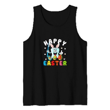 Discover happy easter egg hunt dentists gift easter bunny dental assis Tank Tops