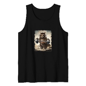 Discover Raccoons Muscle Training Weightlifting Tank Tops
