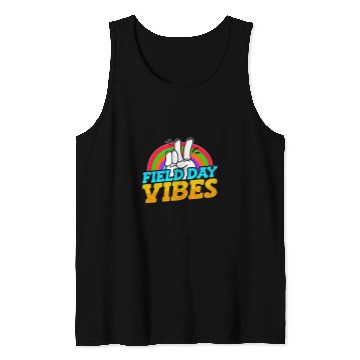 Discover Field Day Vibes Teacher Student Kids School Outdoor Events Tank Tops