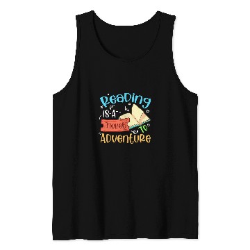 Discover Reading Book Adventure Funny Librarian Bookworm Book Lover Reader Tank Tops