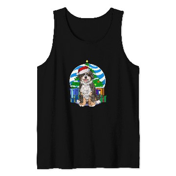 Discover Bernedoodle Dog Funny Christmas Tree Decor Gift Tank Tops