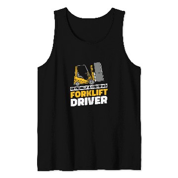 Discover Forklifter Cool Logistics Certified Forklift Operator Tank Tops
