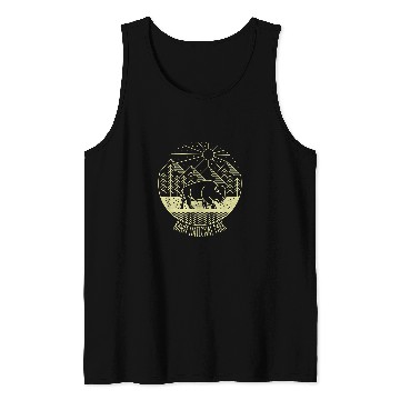Discover Banff National Park Line Art product Tank Tops