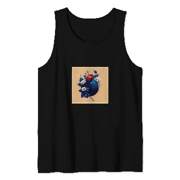 Discover Surrealism Japanese Painting Ladybug Tank Tops
