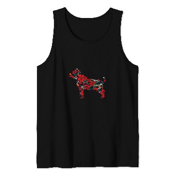 Discover Bully or pitbull dog florals art pits lover gift Tank Tops