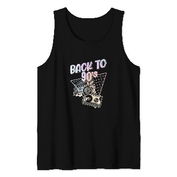 Discover Back To 90s Cassette Mixtape Tank Tops