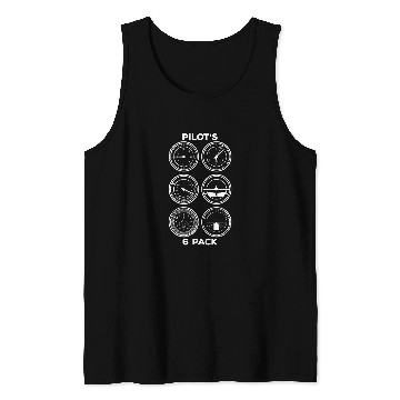 Discover Pilots 6 Pack Pilot Design Tank Tops