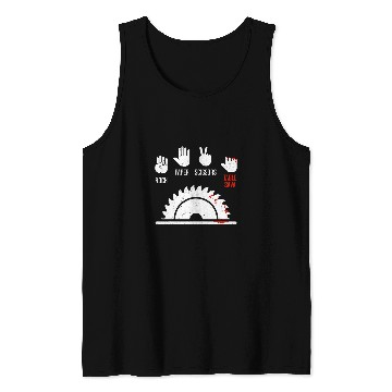 Discover Woodworking Funny Rock Paper Scissors Table Saw Gift Cool Carpenter Gag Carpenter Tank Tops