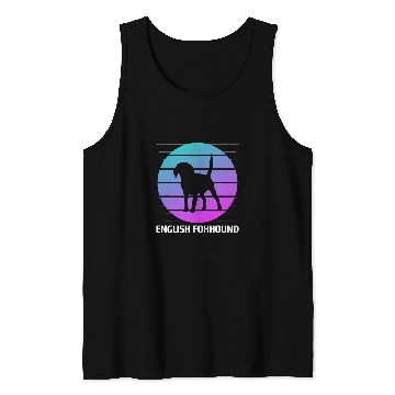Discover Retro English Foxhound Dog Lover Tank Tops