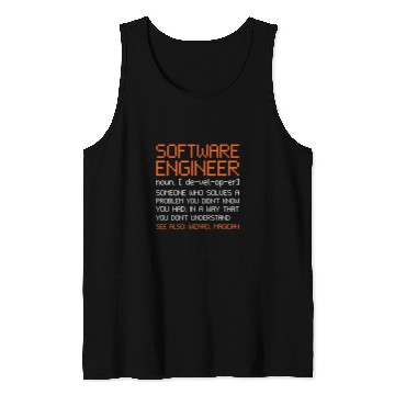 Discover Software Engineer Funny Software Developer Tank Tops