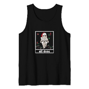 Discover All Done Christmas ghosts Sign Language Speech Pathology Sped Tank Tops