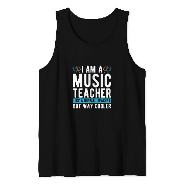 Discover Music Professor School Cool Music Teacher Tank Tops