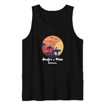 Discover Surf Life Surfers Point Barbados Surfing Surfer vintages Sunset Beach Tank Tops