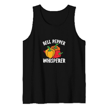 Discover Bell Pepper Whisperer Funny Plant Hobby Tank Tops