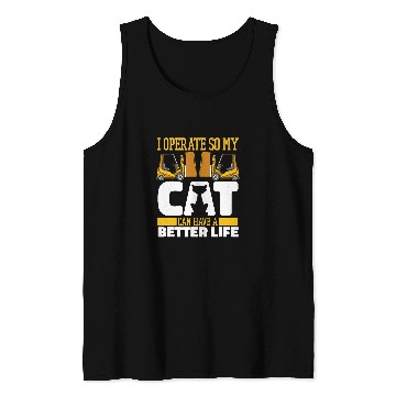 Discover Forklifter Cat Logistics Warehouse Forklift Operator Tank Tops