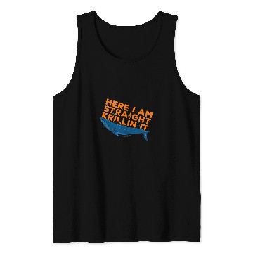 Discover Here I Am Straight Krillin It Fun Art Matching Saying Slogan Tank Tops