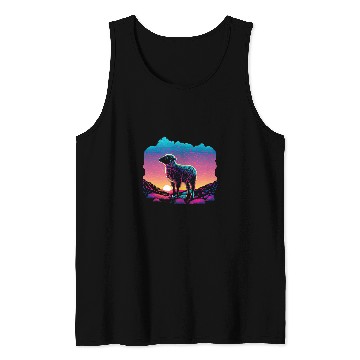 Discover Retro Aesthetic Lamb Tank Tops
