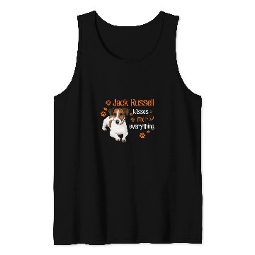 Discover Dog Jack Russell kisses fix everything Tank Tops